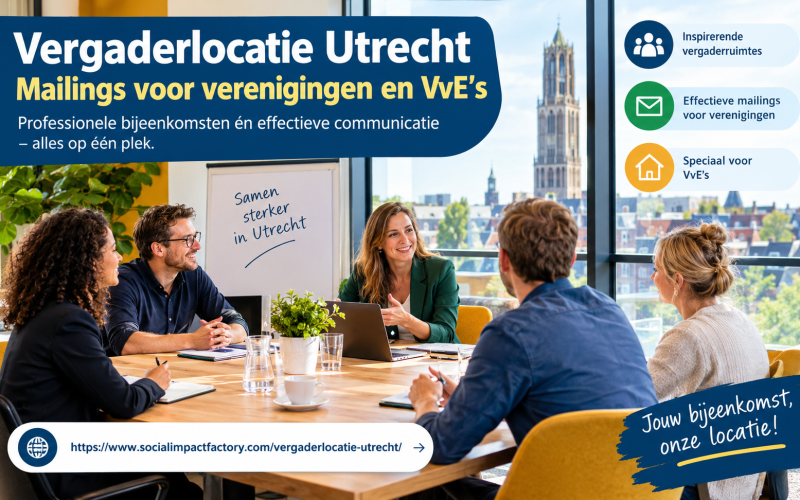Vergaderlocatie Utrecht: effectieve mailings voor verenigingen en VvE’s
